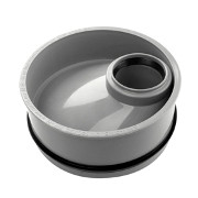 Airfit Abwasser ReduzierStück PP-Innen DN 160x50 exzentrisch Steckmuffe DIN EN 1451-1 1-teilig 16050IR