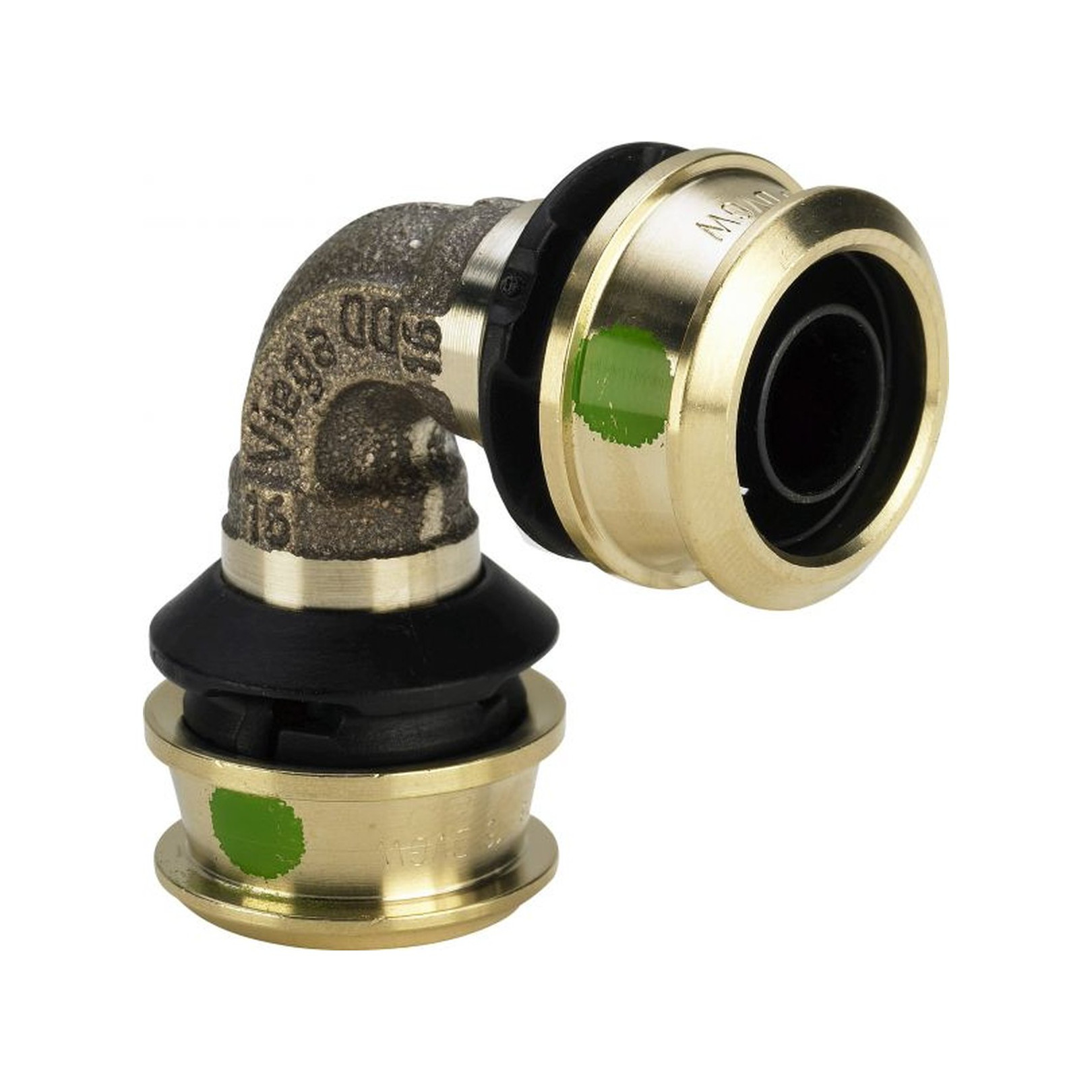 Viega Pressfitting Raxofix 5316 Bogen 90 Grad 32mm Siliziumbronze SC-Contur 647032