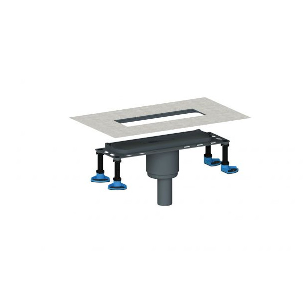 DALLMER Ablaufgehaeuse Dallflex DN 50 Abgang senkrecht Polypropylen schallentkoppelt 539076