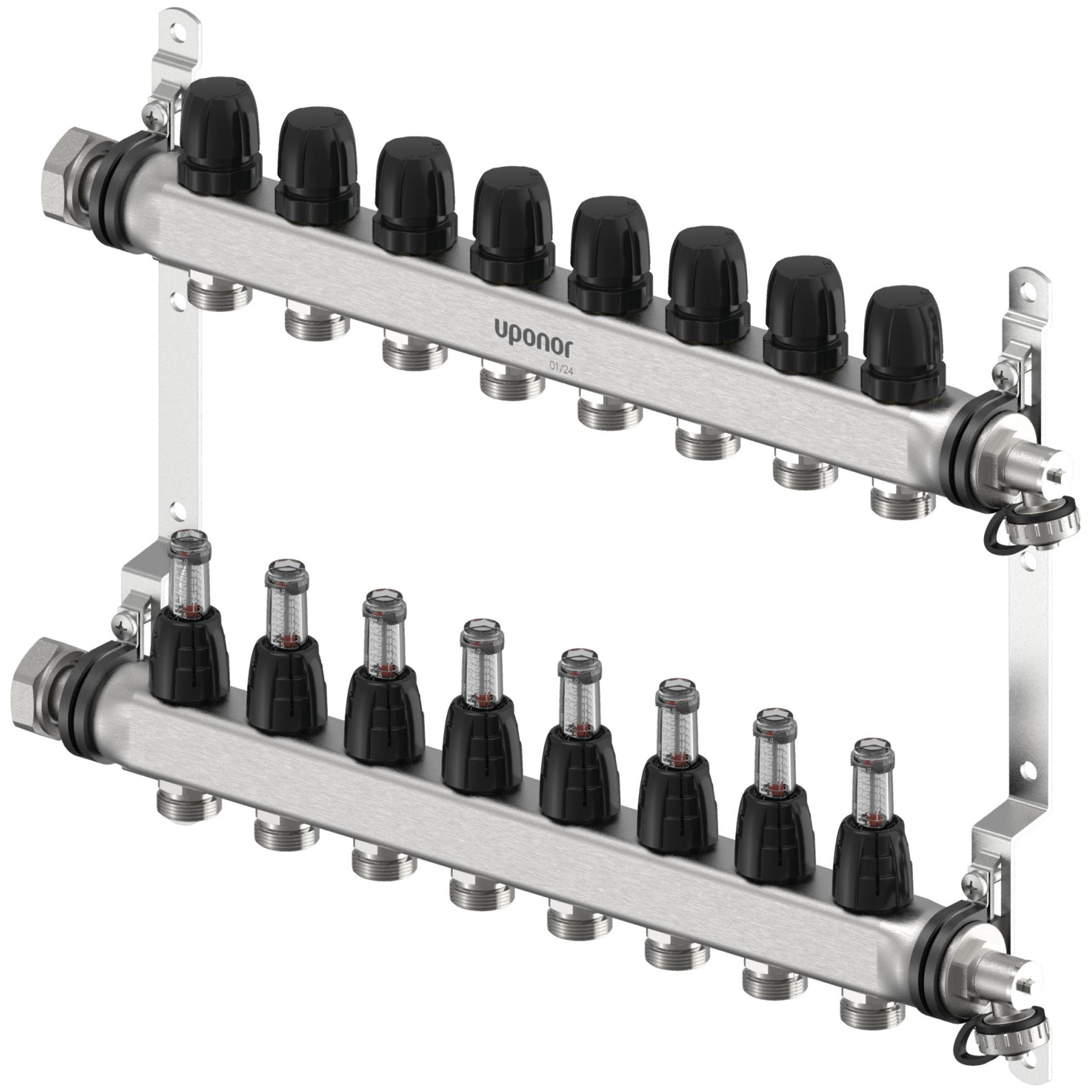 Uponor Vario S Verteiler 8 Heizkreise FM G3/4 Euro G1 1140839