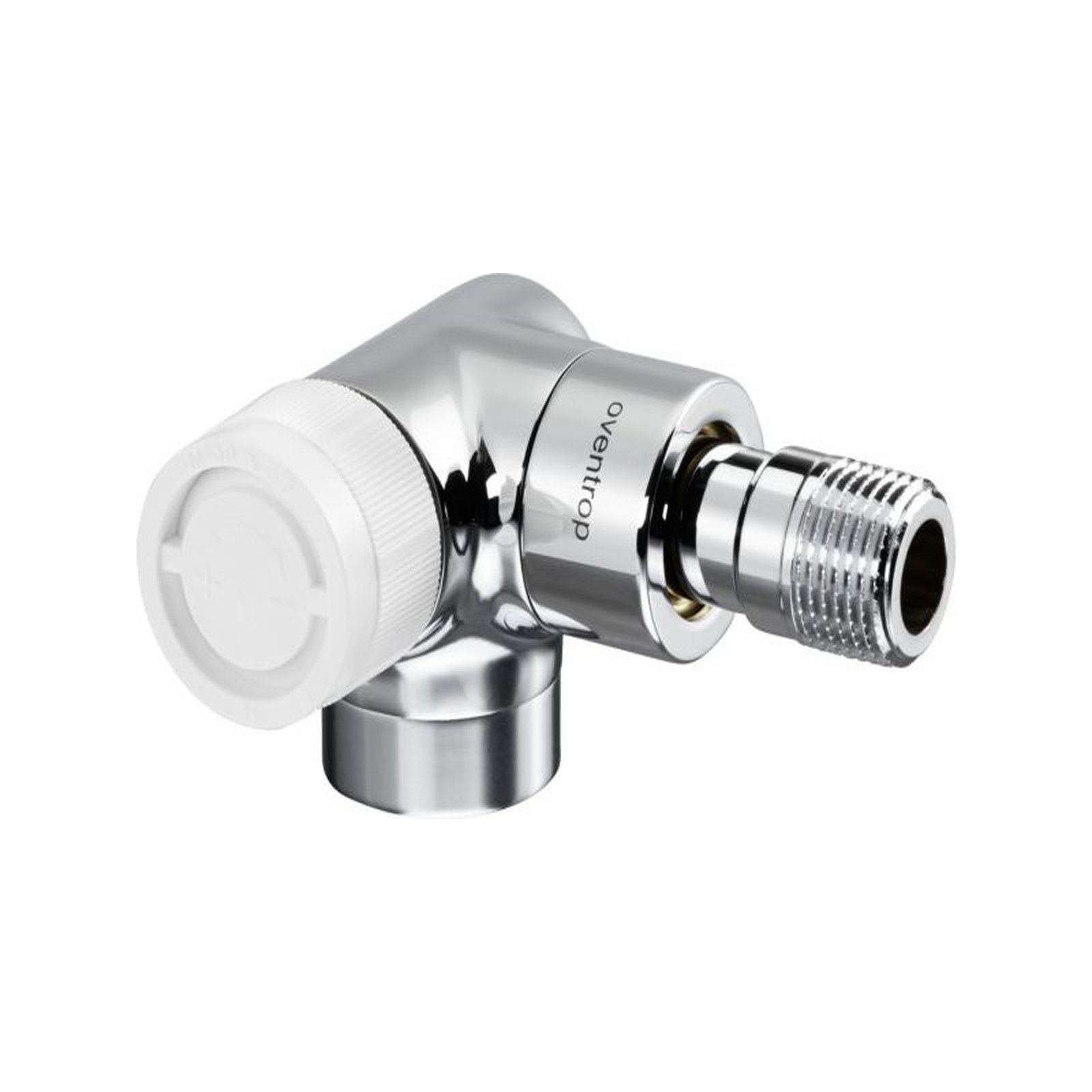 Oventrop Thermostatventil E Winkel Eckventil DN15 1/2 Zoll chrom Linksanschluss M30x1.5 1163452