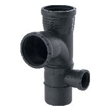 Geberit Silent-Pro Kombibogeneckabzweig DN 90/90/50 87 Grad rechts 393462141