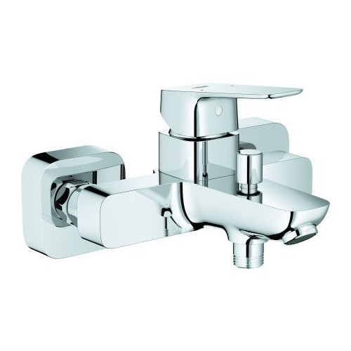 GROHE Wannenbatterie Cubeo 101813 Einhebel Wandmontage chrom SilkMove 35 mm 1018130000