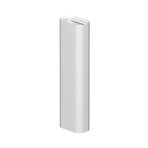 Wemefa Design-Rohrabdeckung Super-Standfix-Plus weiß glänzend Kunststoff 35 x 10 mm 205 mm 10-826-10