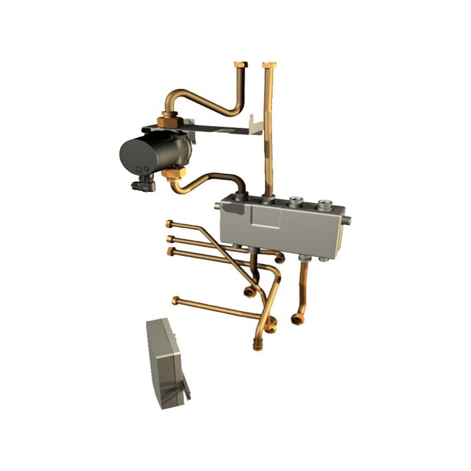 Junkers Anschlusssatz CS 12 Heizkreis hydraulische Weiche Heizkreispumpe Heizkreismodul 7738112114