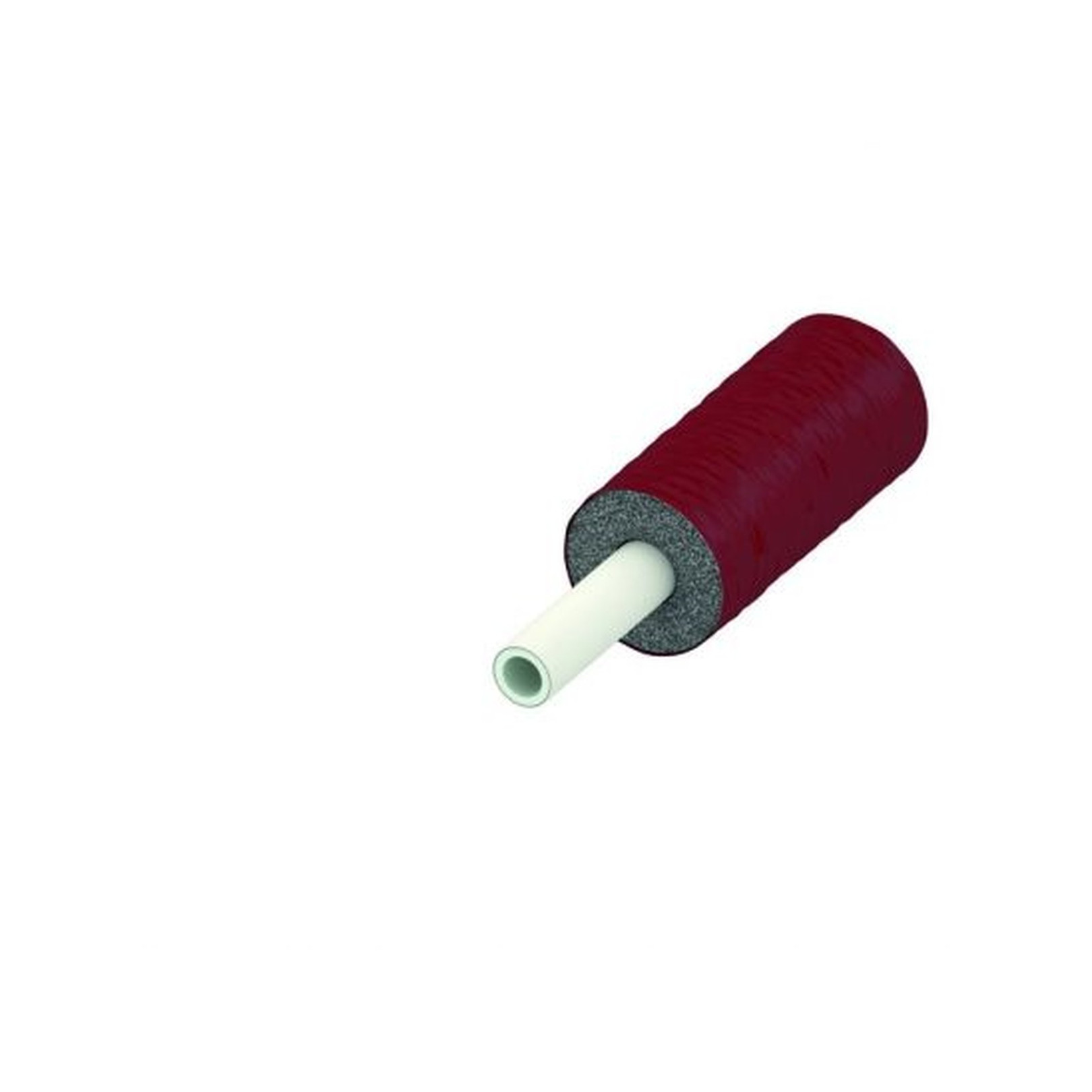 TECElogo Verbundrohr PE-RT Al 16x2 vorgedämmt RS13 rot Rolle 50m 8702216