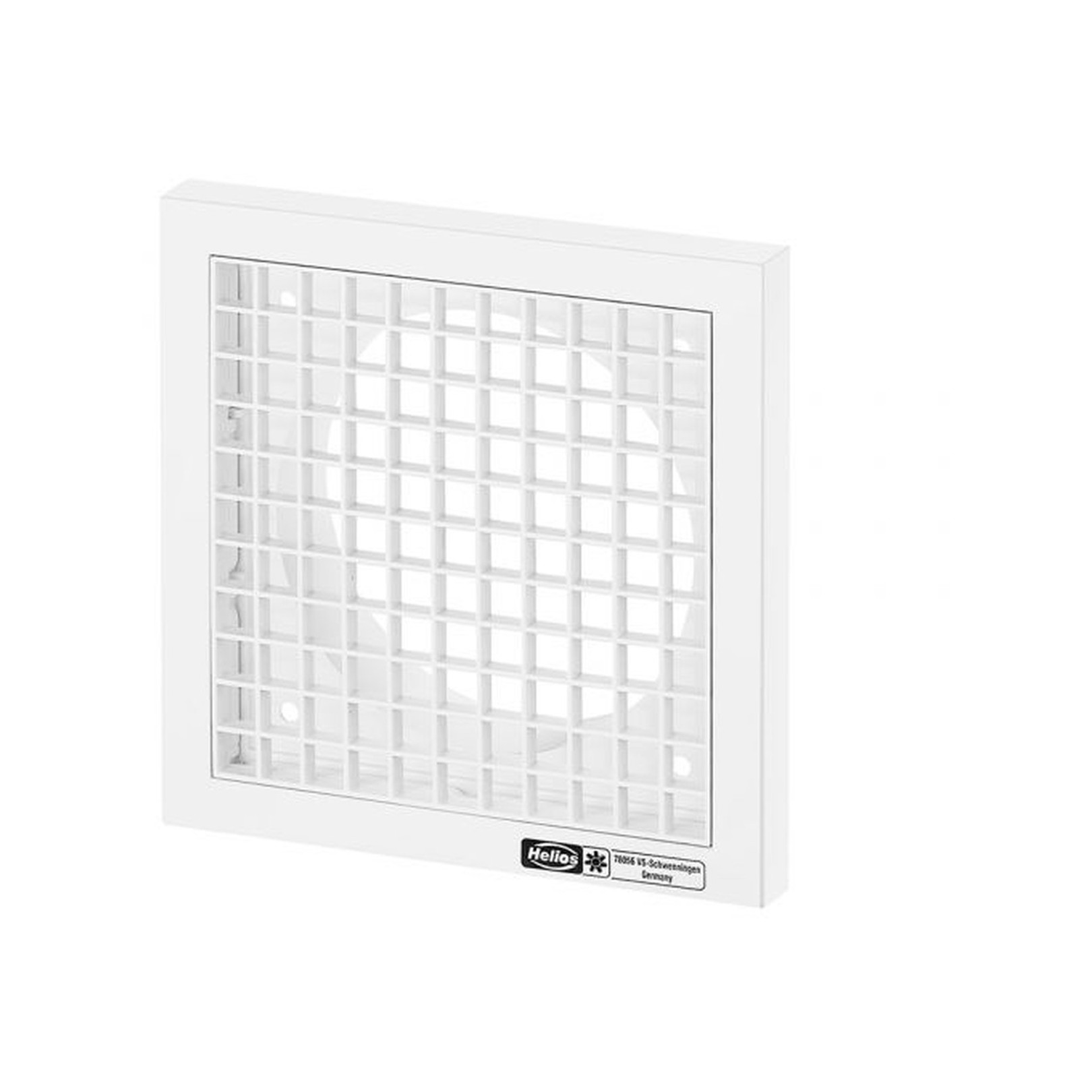 Helios Lüftungsgitter G 100 weiß Kunststoff 100 mm konischer Einsteckstutzen 00796