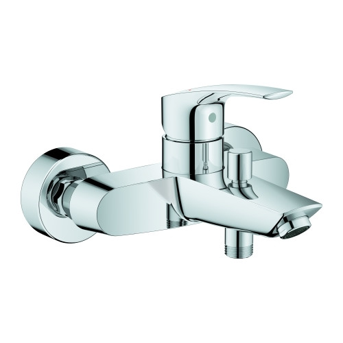 Grohe Eurosmart Einhebel-Wannenbatterie Wandmontage eigensicher chrom 33300003