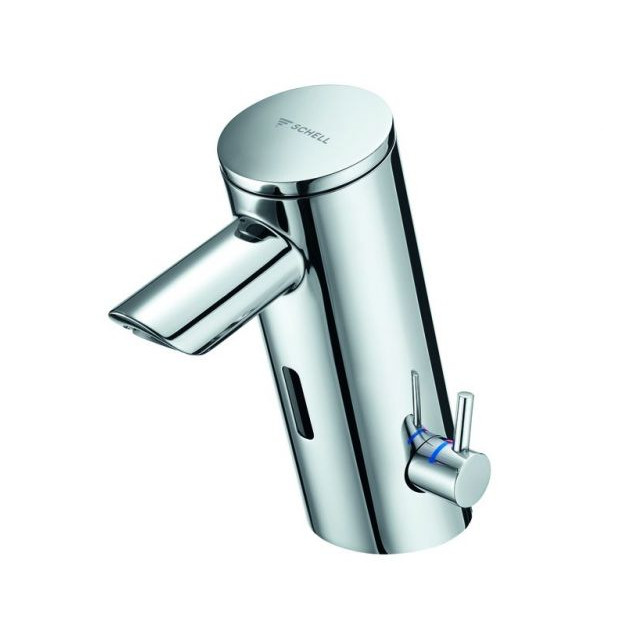 SCHELL Waschtischarmatur PURIS E2 HD-M Elektronisch Mischwasser Batteriebetrieb Bluetooth chrom 002860699