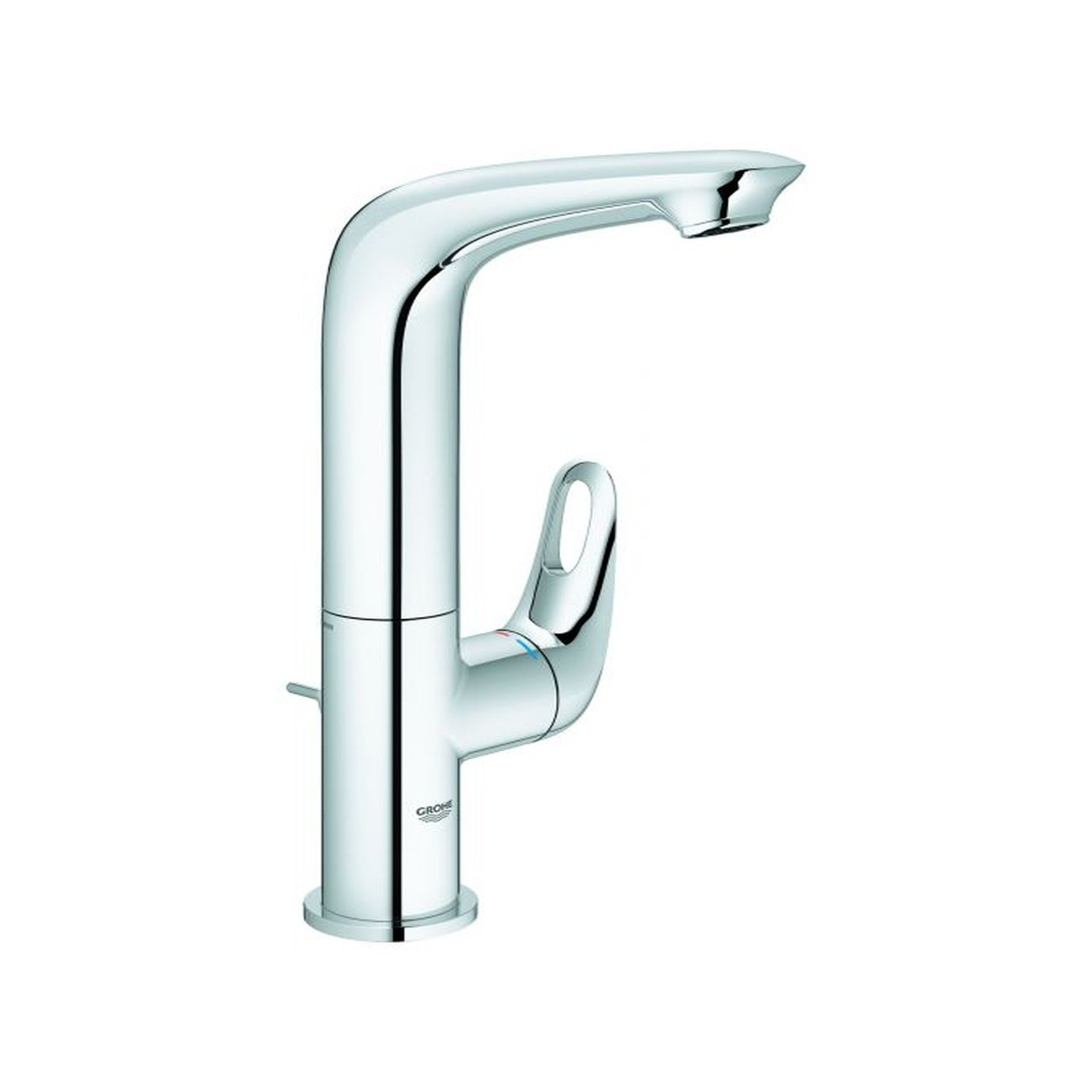 Grohe Waschtischarmatur Eurostyle L-Size Chrom offener Hebel SilkMove Ablaufgarnitur 23569003