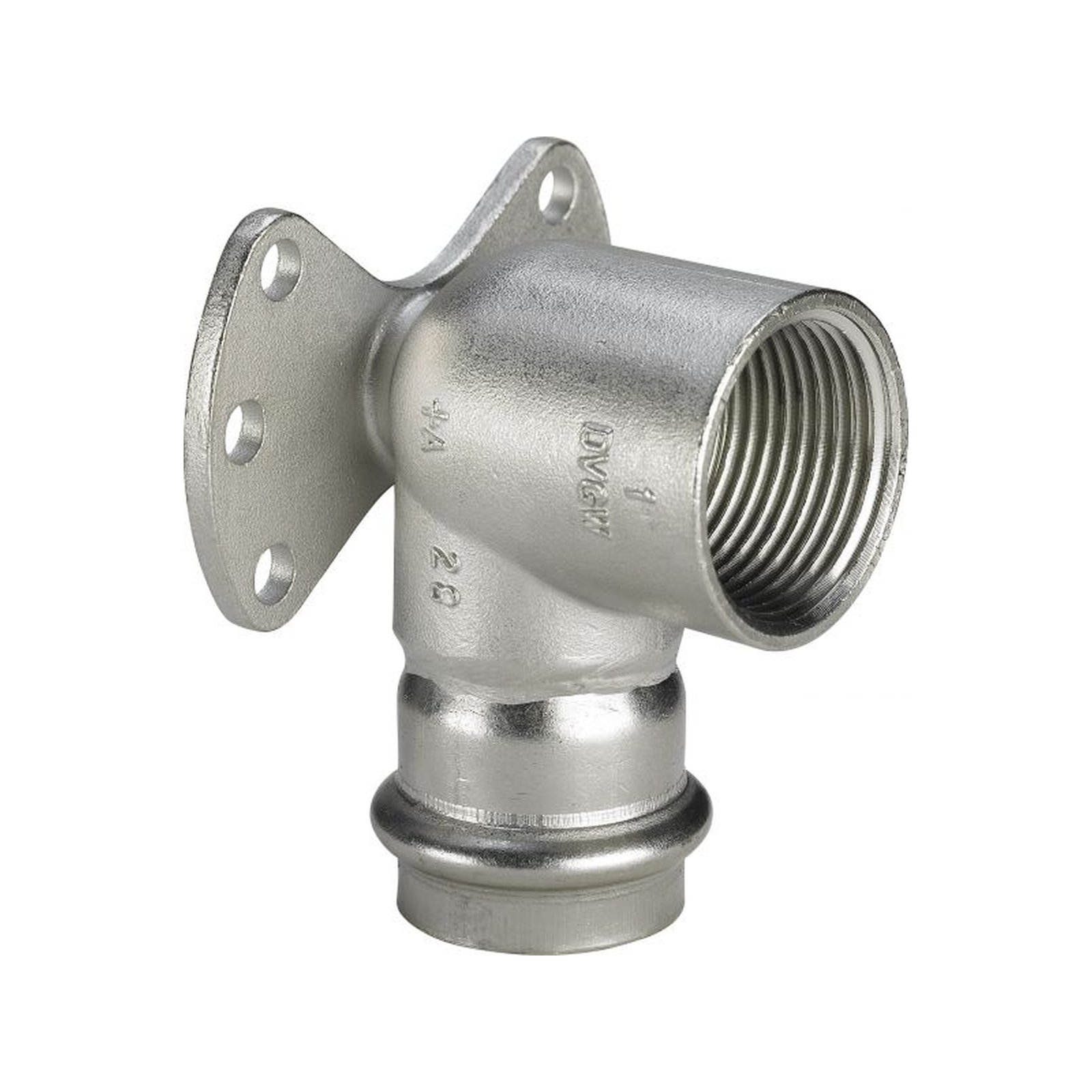 Wandscheibe SANPRESS INOX 2325.5 437275 22x3/4, aus nichtrostendem Stahl