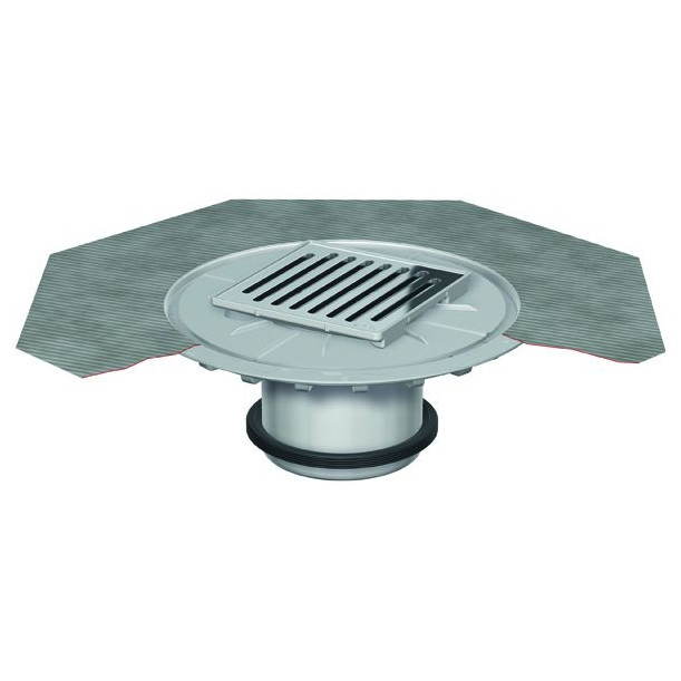 ACO PASSAVANT Aufsatzstück AV-Selecta 148x148 K3 Kunststoff rutschhemmend Edelstahlrahmen 5141.91.33