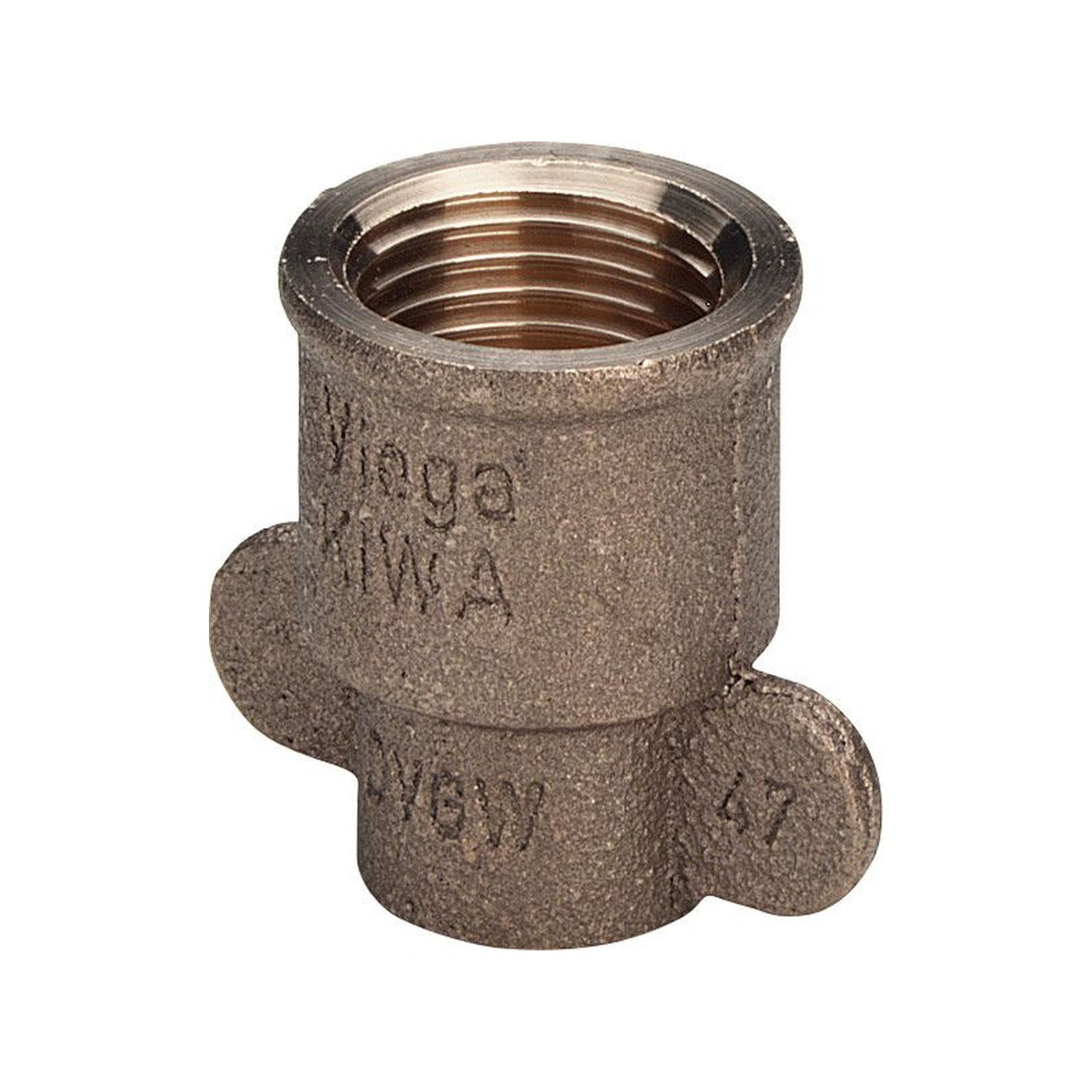 Viega Uebergangsmuffe 94270GF Rotguss 15x1-2 Zoll Lötanschluss Rp-Gewinde 103880