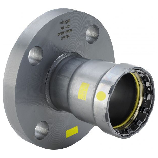 Viega Flanschuebergang Megapress-G 4659.5 2-Zoll Stahl verzinkt Pressanschluss HNBR 740054