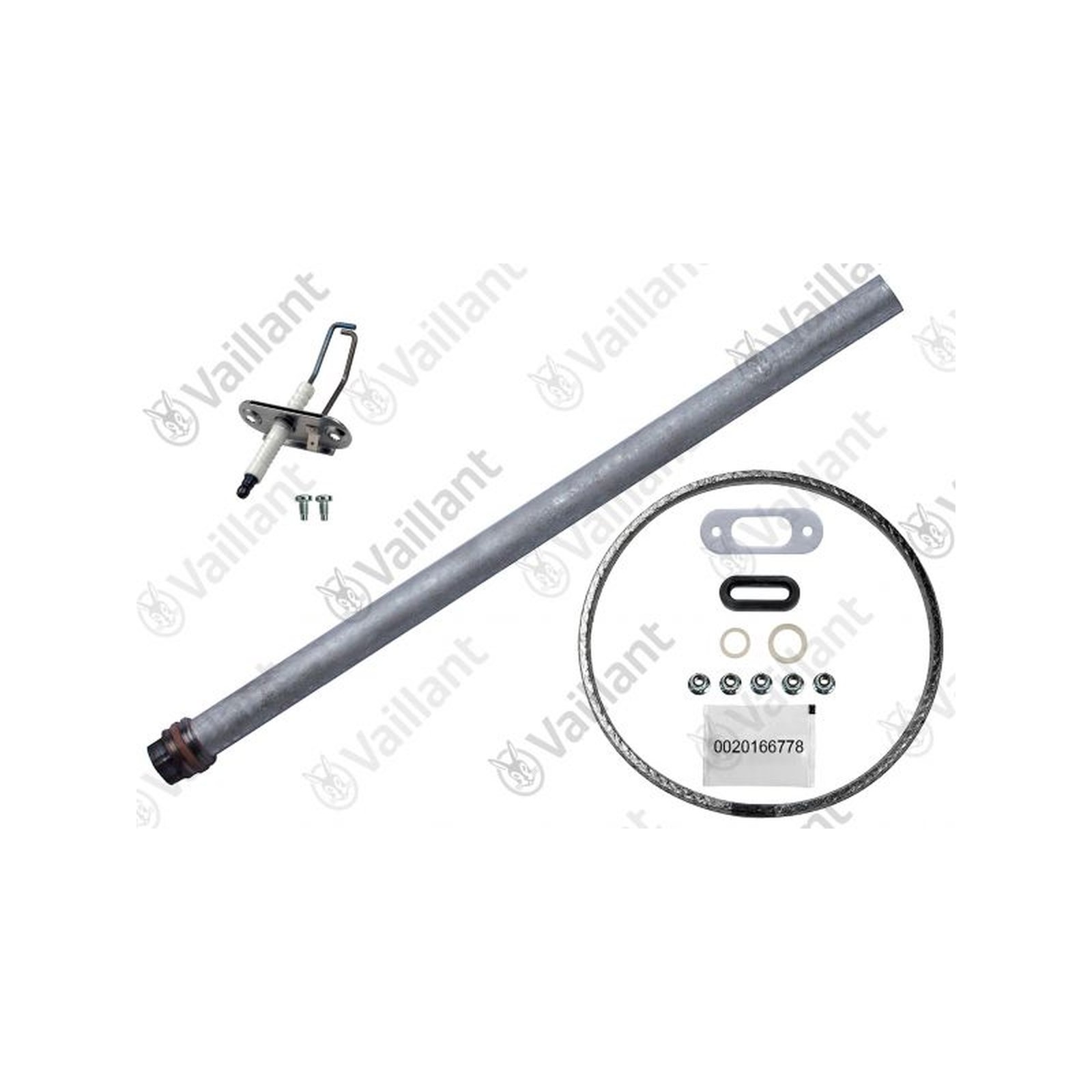 Vaillant Wartungsset VSC R1 Modelle Anode Zündelektrode Brennerdichtung 0010027638