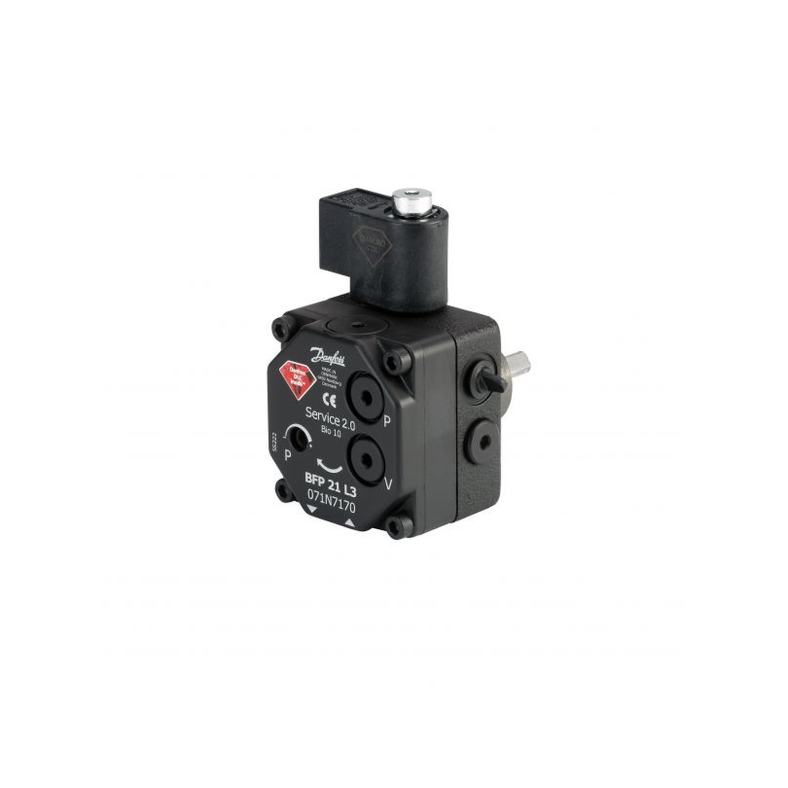 Danfoss Ölbrennerpumpe BFP 21R3 1-stufig Magnetventil 24 l/h rechtsdrehend 071N7171
