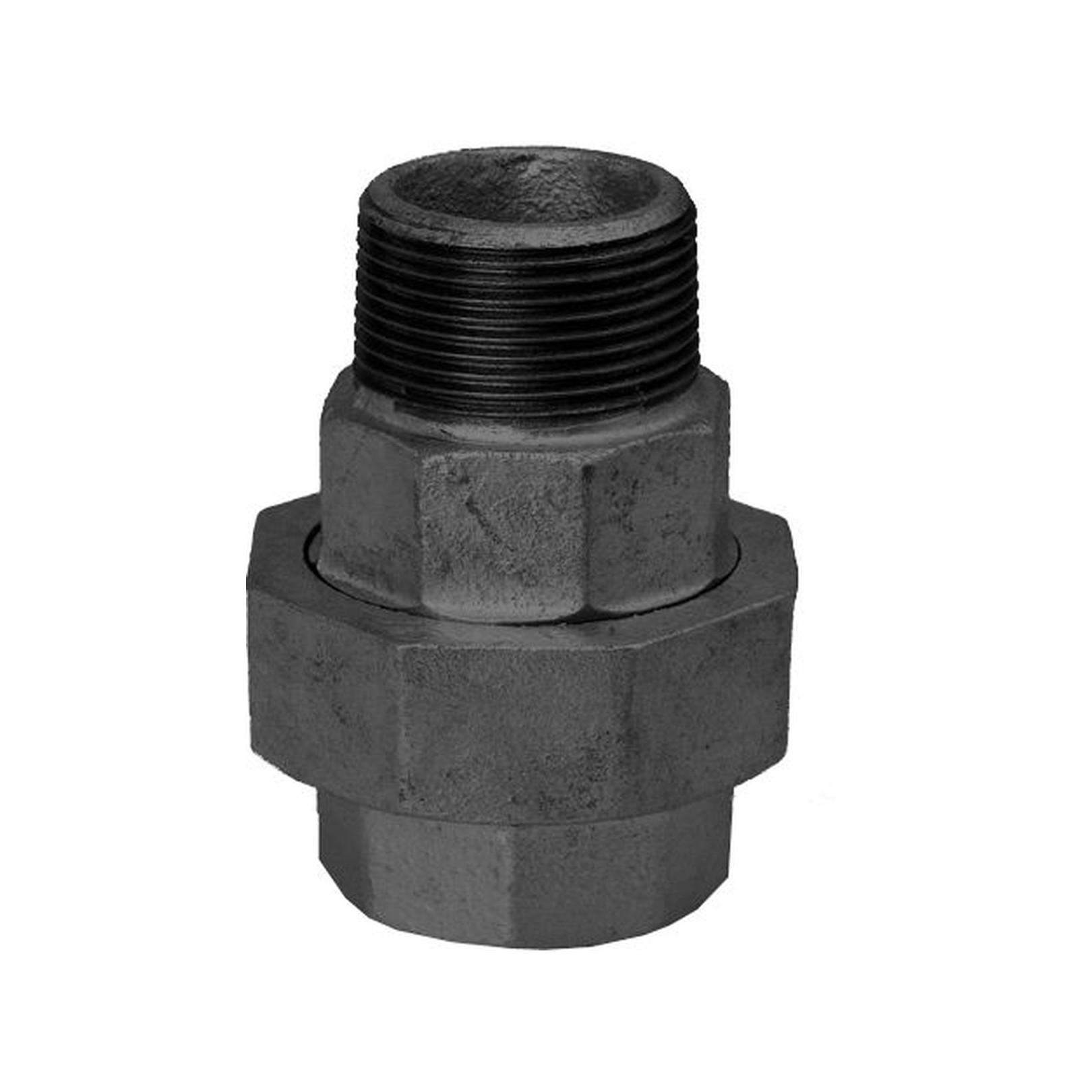 Schmidt Hermann Temperguss-Verschraubung Nr.341 3-8 Zoll Kegeldichtung schwarz 14341010