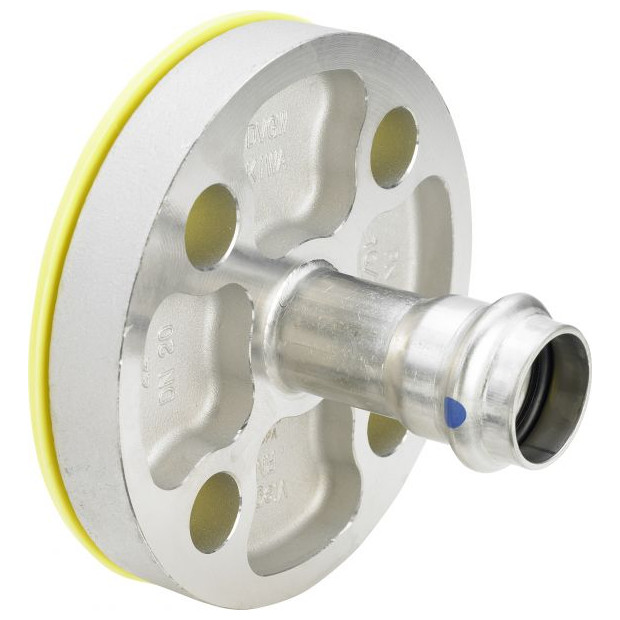 VIEGA Flanschübergang Sanpress Inox 2359LF SC-Contur LABS-frei Edelstahl 42mm EPDM PN10/16 667009