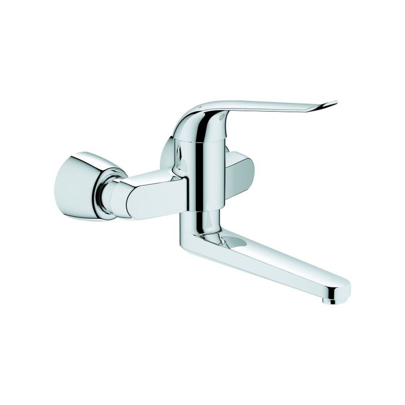 Grohe Einhebel-Waschtischbatterie Euroeco Spec Wandmontage Ausladung 274 mm Chrom SilkMove 32774000 Grohe Einhebel-Waschtischbatterie Euroeco Spec Wandmontage Ausladung 274 mm Chrom SilkMove 32774000