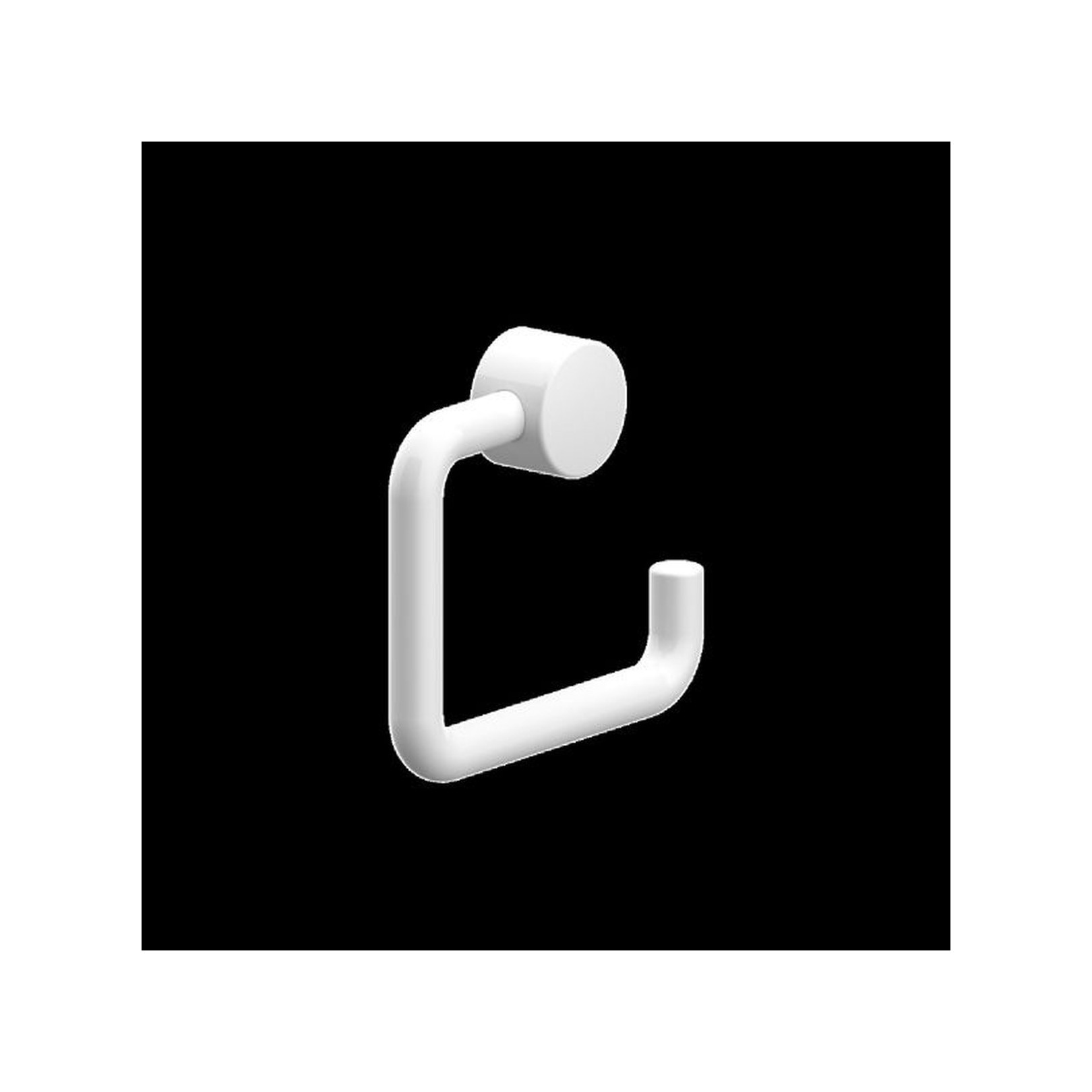 NORMBAU Papierrollenhalter Nylon Care 0399010 Weiß Wandmontage verdeckte Verschraubung 0399010019