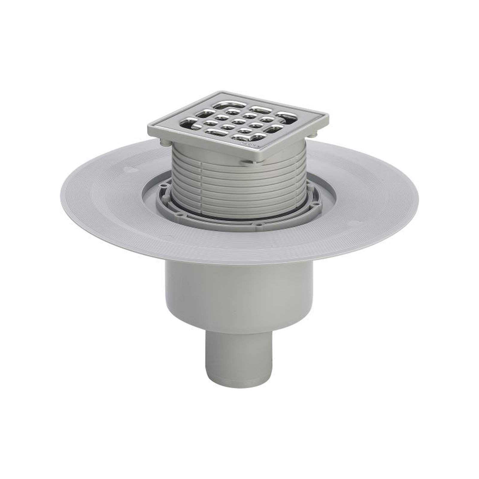 Viega Badablauf Advantix 4926 DN 50 senkrechter Ablauf Edelstahlrost höhenverstellbar 556914