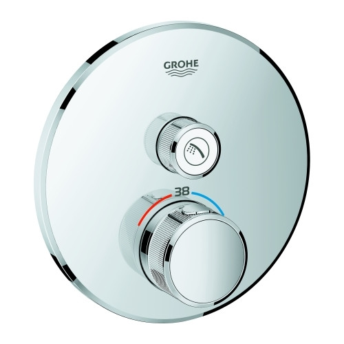 Grohe Thermostat Grohtherm SmartControl 29118 FMS rund 1 Absperrventil chrom 4005176412240