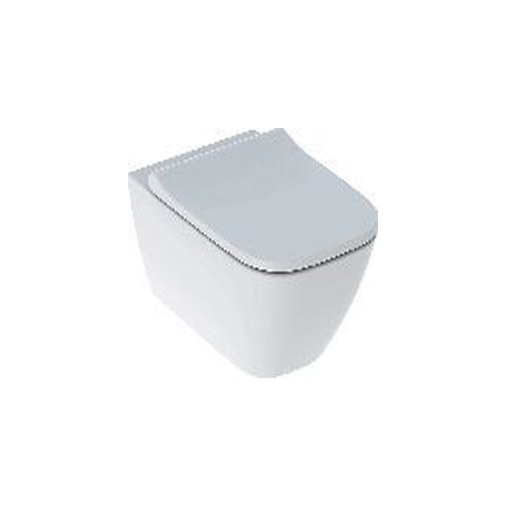 Geberit Wand-WC Set Smyle Square Rimfree Tiefspüler spülrandlos WC-Sitz antibakteriell geschlossene Form weiß 500683002