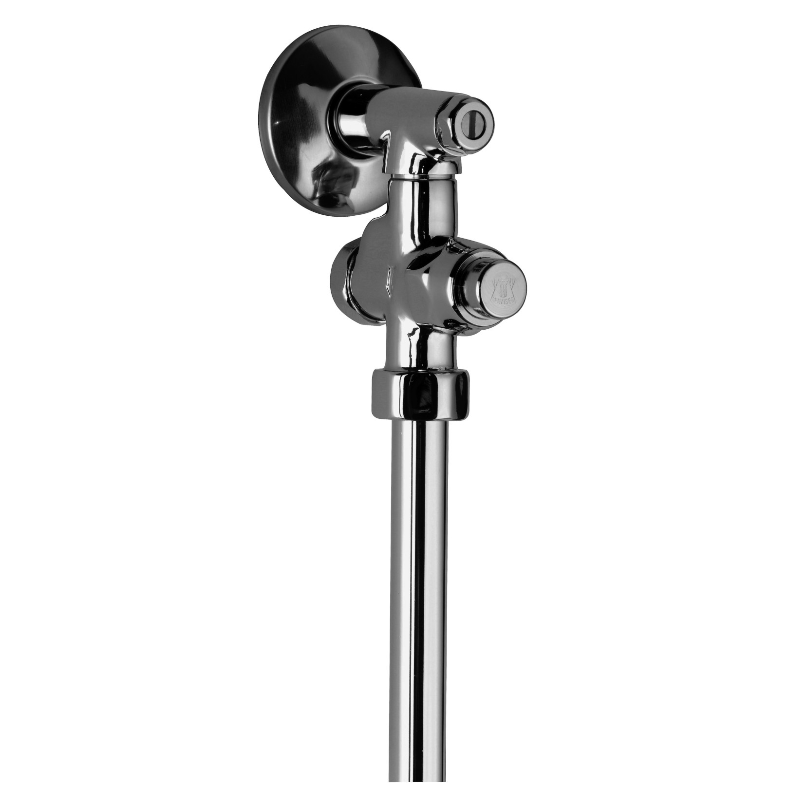 Benkiser Urinal Druckspüler 6112001 chrom 1/2 Zoll Vorabsperrung Ganzmetall Laufzeitregulierung