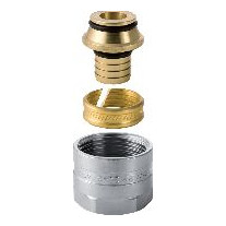 Geberit Mepla Klemmverschraubung Eurokonus 16x2,25 mm DN20 3/4 Zoll Messing 2 Stück 641534222