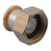 Geberit Pressfitting Mapress Therm Übergang Überwurfmutter d22 G1 1-4 Edelstahl CIIR EPDM 45044