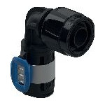 Geberit FlowFit Übergangswinkel 90 Grad MasterFix PPSU 16 mm 1/2 Zoll Pressindikator 620490001