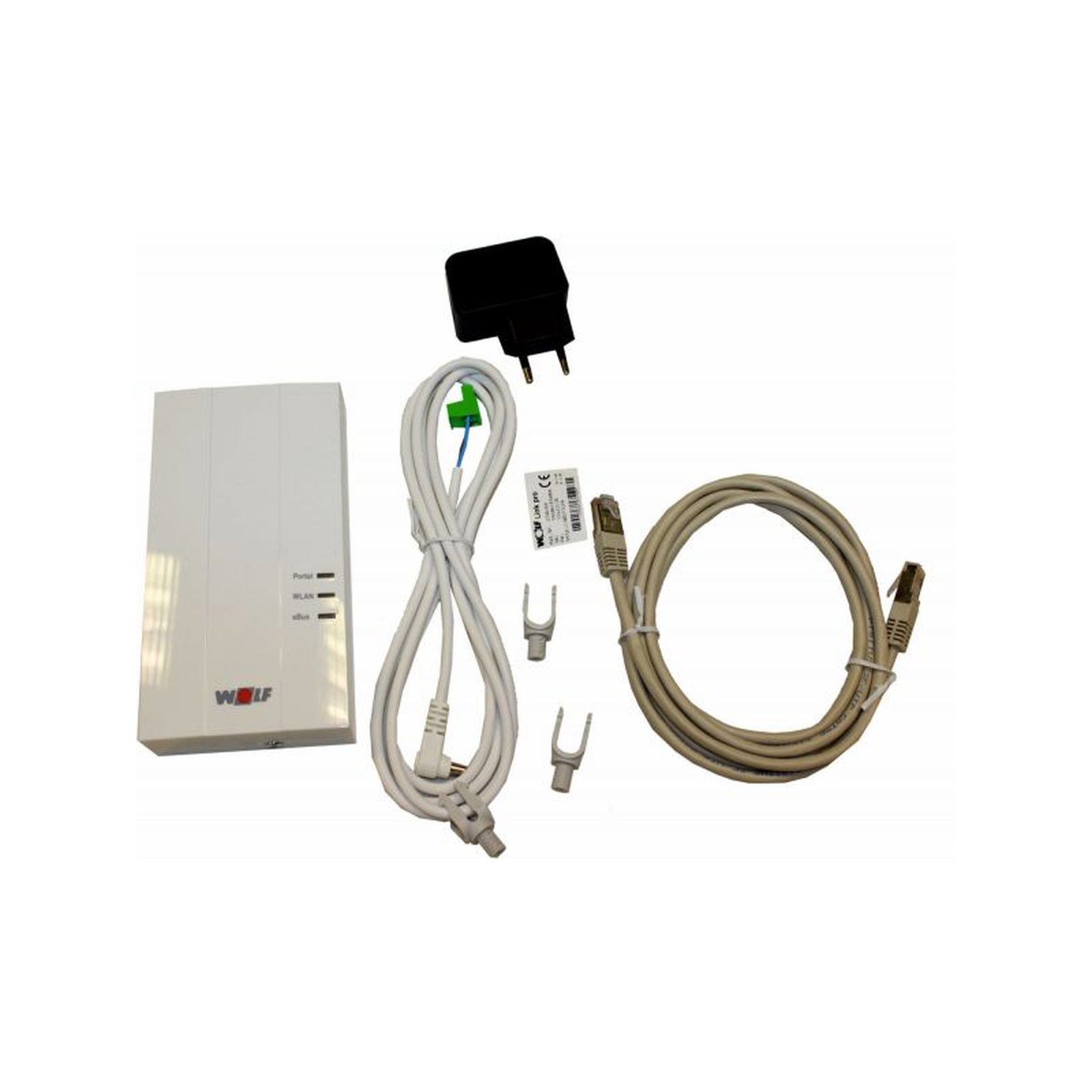 Wolf Link Pro Schnittstellenmodul ISM7 extern LAN WLAN Erweiterung eBus-Kabel Netzteil 2746366