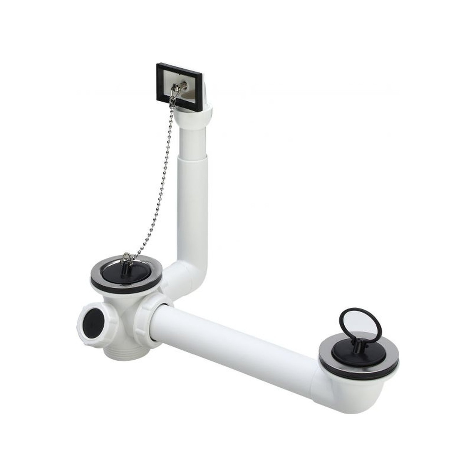 Viega Ab-Überlauf-Kombination 7823.42 1 1/2 Zoll Doppelspüle Kunststoff höhenverstellbar 107116