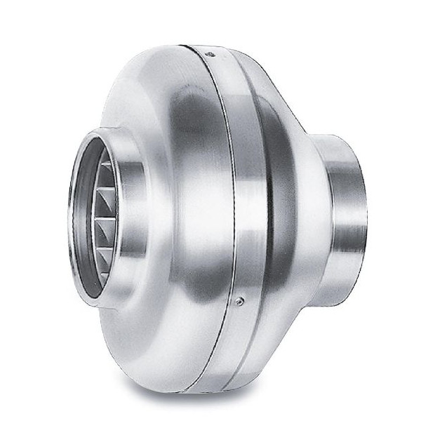 HELIOS Rohrventilator RR 100 C 2-stufig 230V 50Hz DN 100 Radial-Laufrad verzinktes Stahlblech 05654