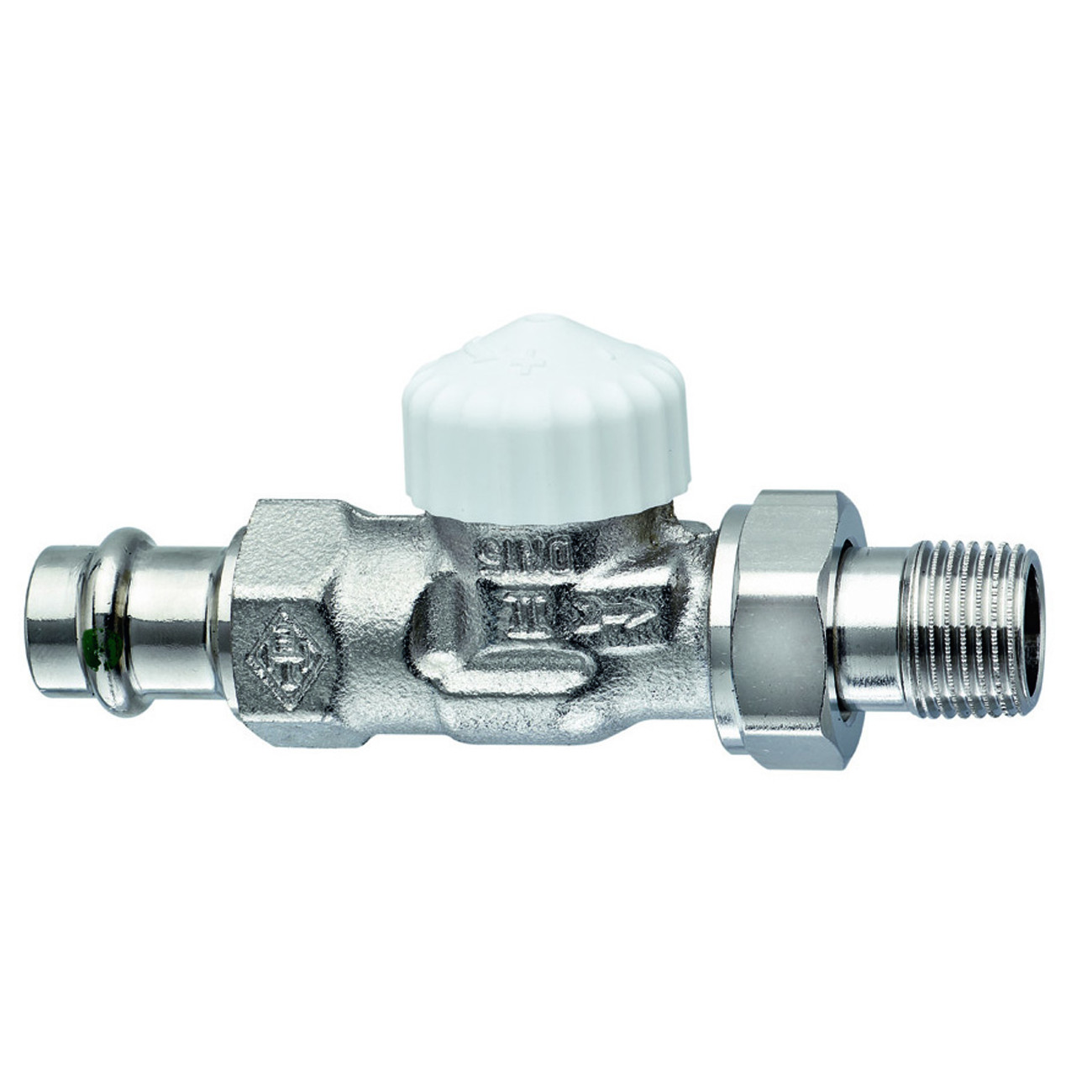 IMI Hydronic Heizungsarmatur Th.Ventilunterteil V-exact II 1-2 Zoll Viega Press 15 mm Rotguss 3718-15.000