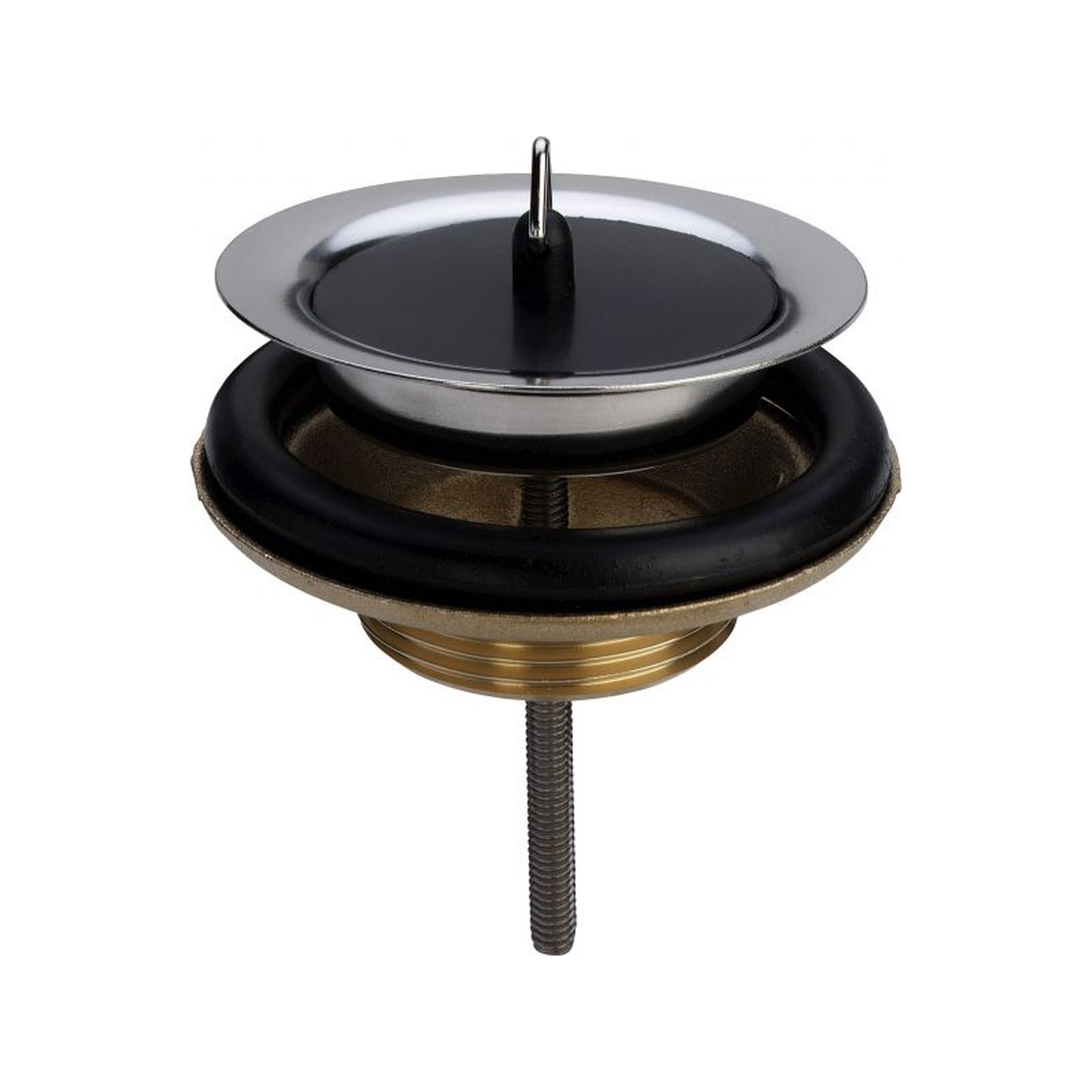 Viega Ablaufventil Spültisch-Ventil 7122 2 Zoll DN80 Messing Edelstahlstopfen Aufbauhöhe 25 mm 116354