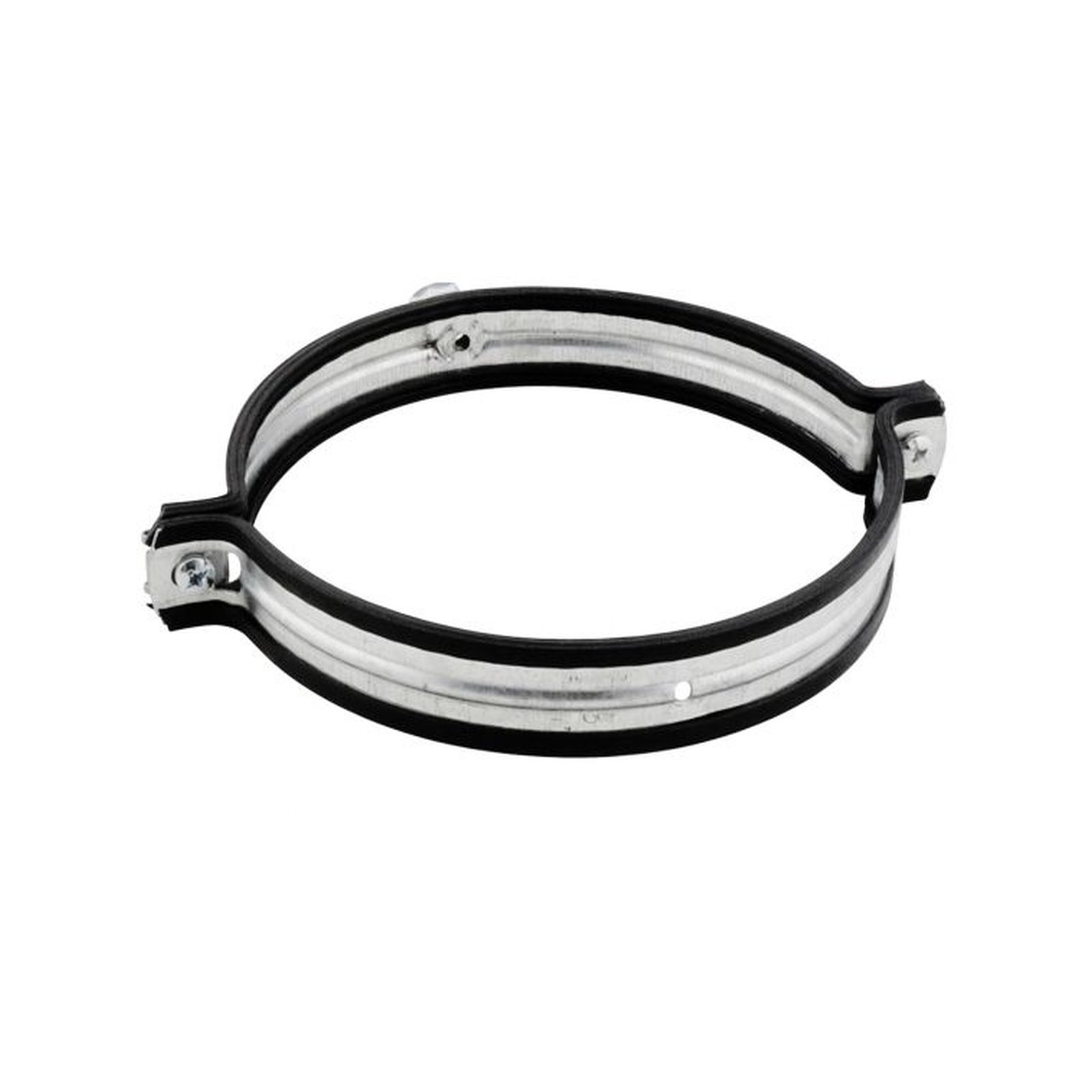 WALRAVEN Lüftungsschelle Aero sv 100 mm M8 fixierte Schallschutzeinlage TPE WALRAVEN Lüftungsschelle Aero 180 mm M8 Schallschutzeinlage TPE sendzimirverzinkt 4115180