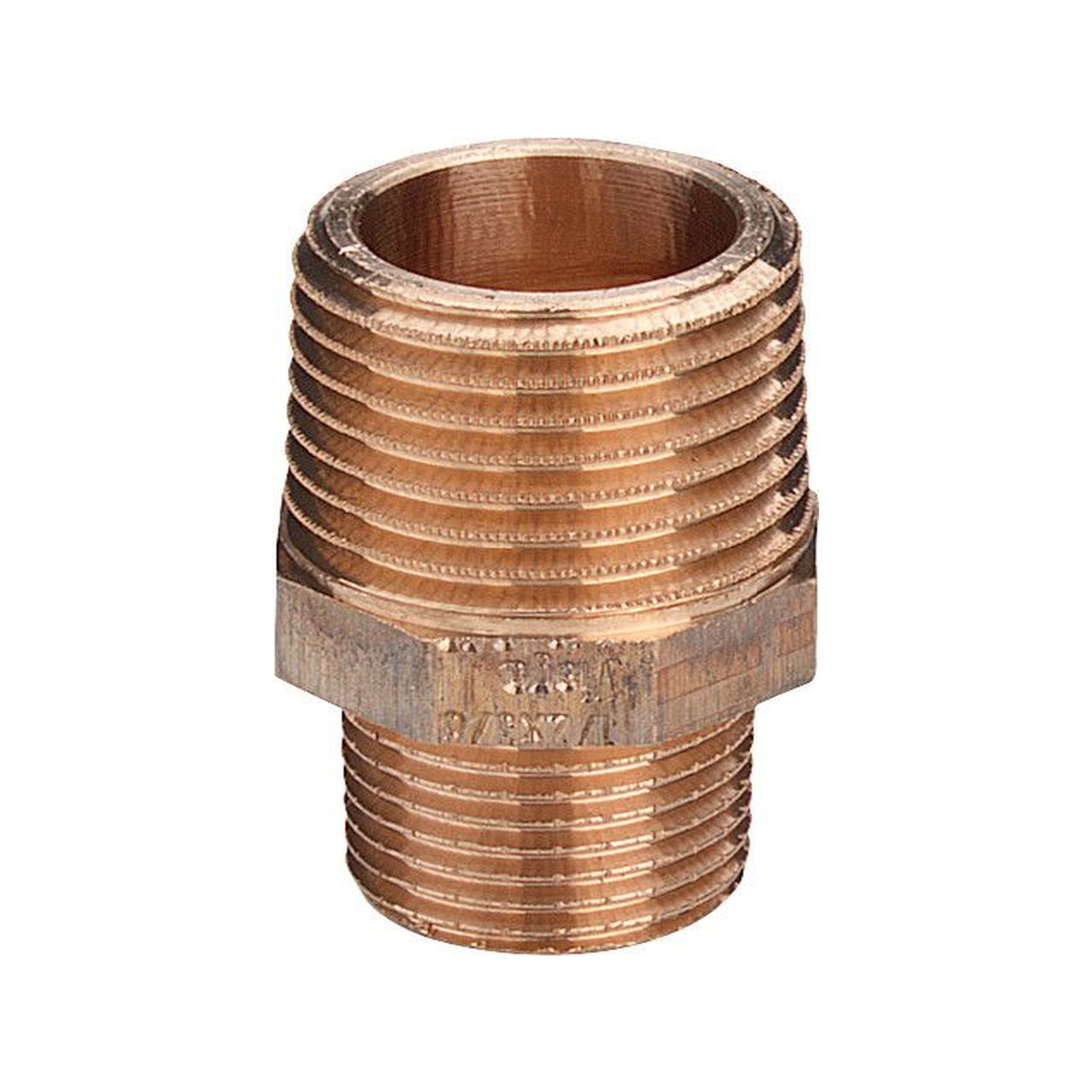 Viega Rotguss Doppelnippel reduziert Typ 3245 2 Zoll x 1 1/2 Zoll Mehrkant Hersteller-Artikelnummer 321680