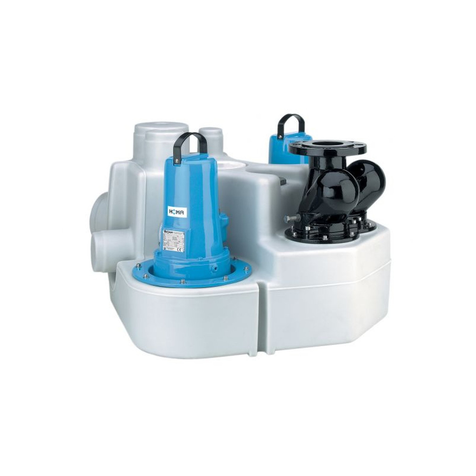 Homa Pumpe Abwasser-Hebeanlage Sanistar 210 D Doppelhebeanlage 2 Pumpen 9805452.01
