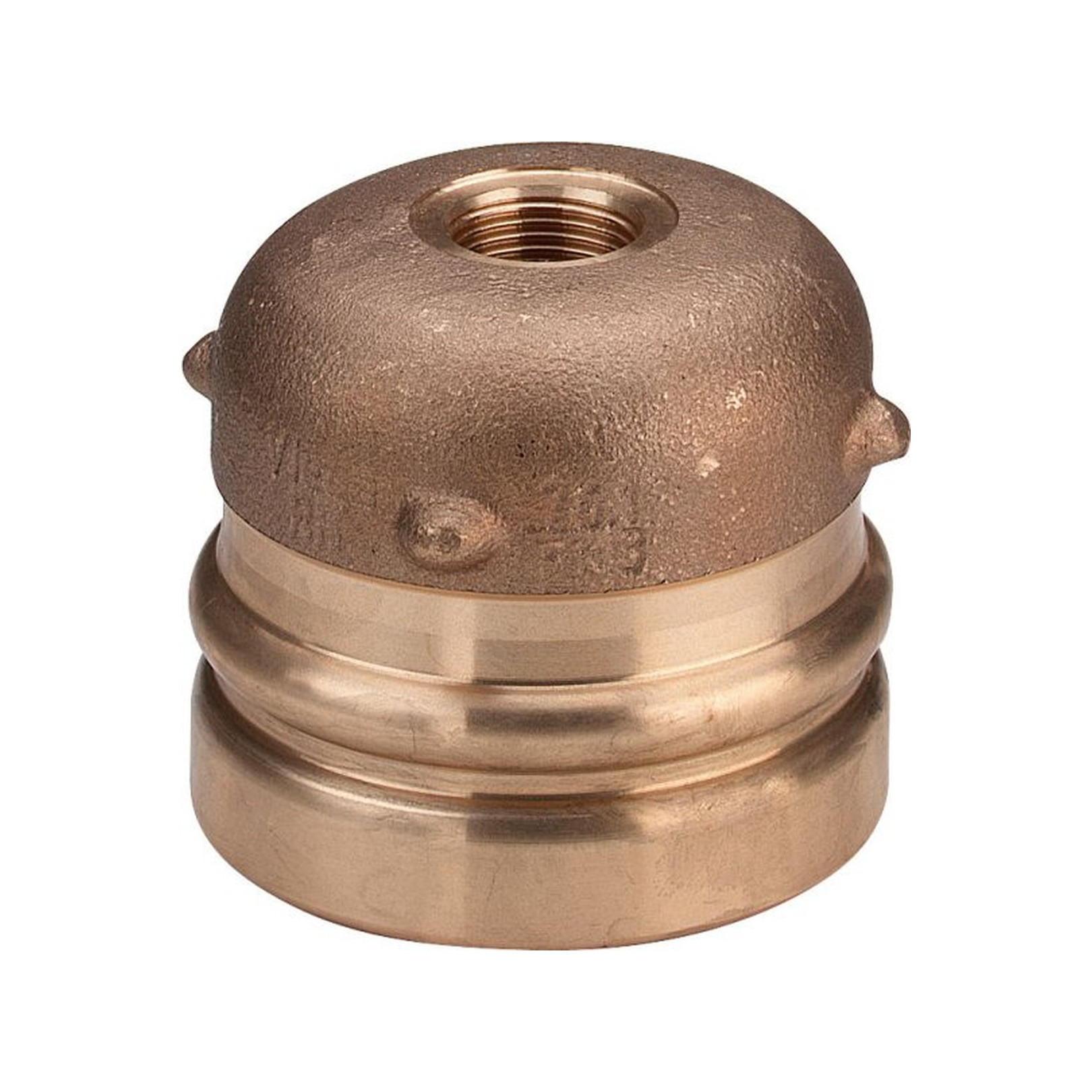 Viega Sanpress XL Verschlusskappe 2256XL Rotguss 88,9mm Rp-Gewinde 353384