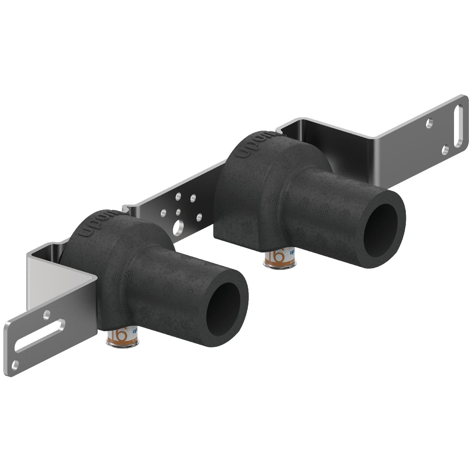 Uponor S-Press PLUS Montageeinheit Schallset 16mm DN15 1/2 Zoll c/c150mm Edelstahlpresshülse DVGW 1070666