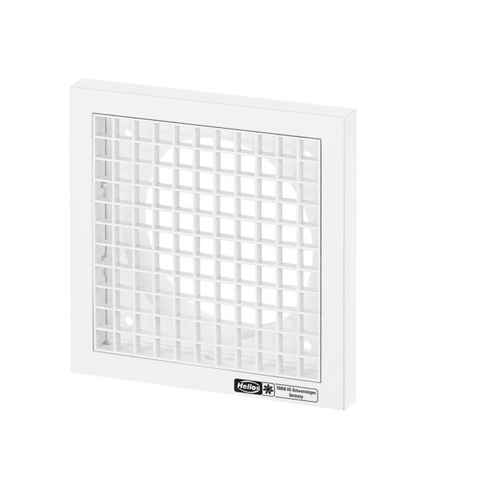 Helios Lüftungsgitter G 100 weiß Kunststoff 100 mm konischer Einsteckstutzen 00796