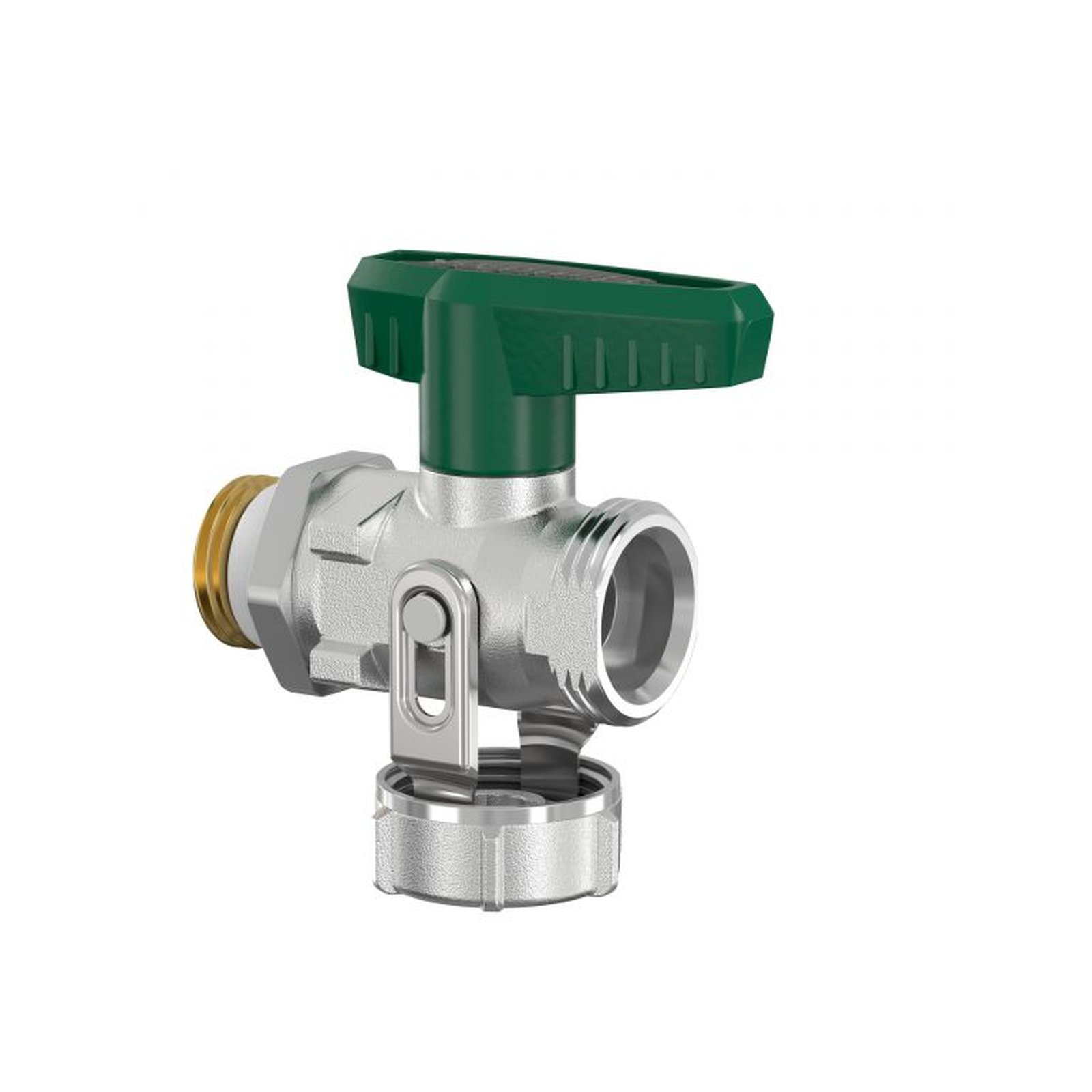 FLAMCO SIMPLEX Kugelhahn DN15 1/2 Zoll PN16 Trinkwasser Durchgang vernickelt F10639