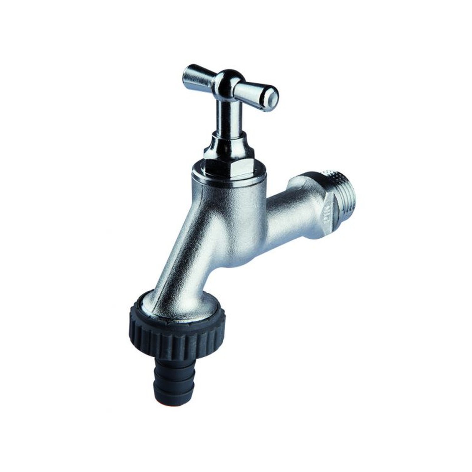 Aalberts Auslaufventil Seppelfricke Sepp DN 20 Messing verchromt Schlauchverschraubung Knebelgriff 0000104