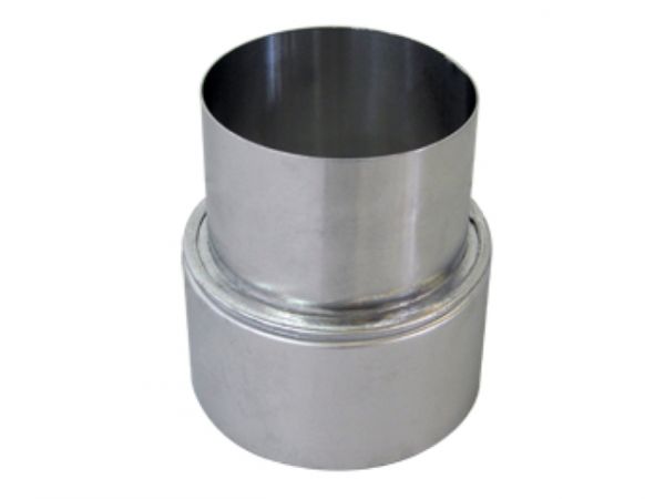BERTRAMS Abgassystem ALU-Reduzierstück 130-120 mm Aluminium atmosphärische Gasfeuerstätten 14RS130-120