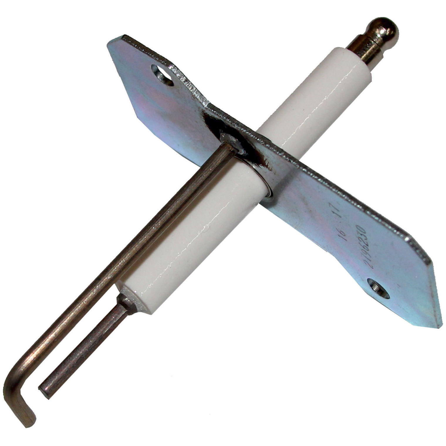 WOLF Zündelektrode NG2E Ersatzteil 8902572 Isolator 9.5x60.5 mm Anschluss 6.3 mm