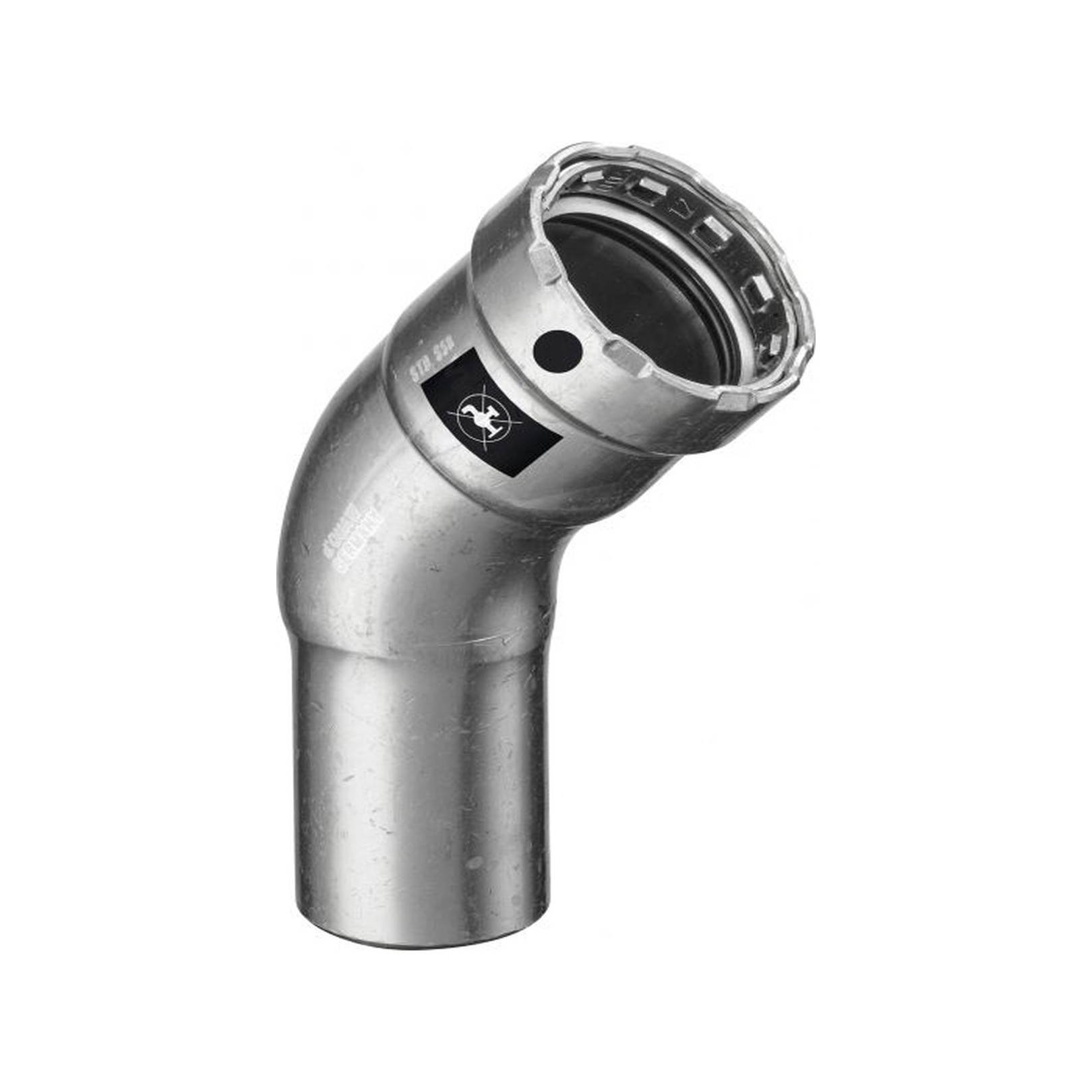 Viega Megapress Bogen 4226.1 1-2 Zoll 45 Grad Pressanschluss Stahl Zink-Nickel 694692