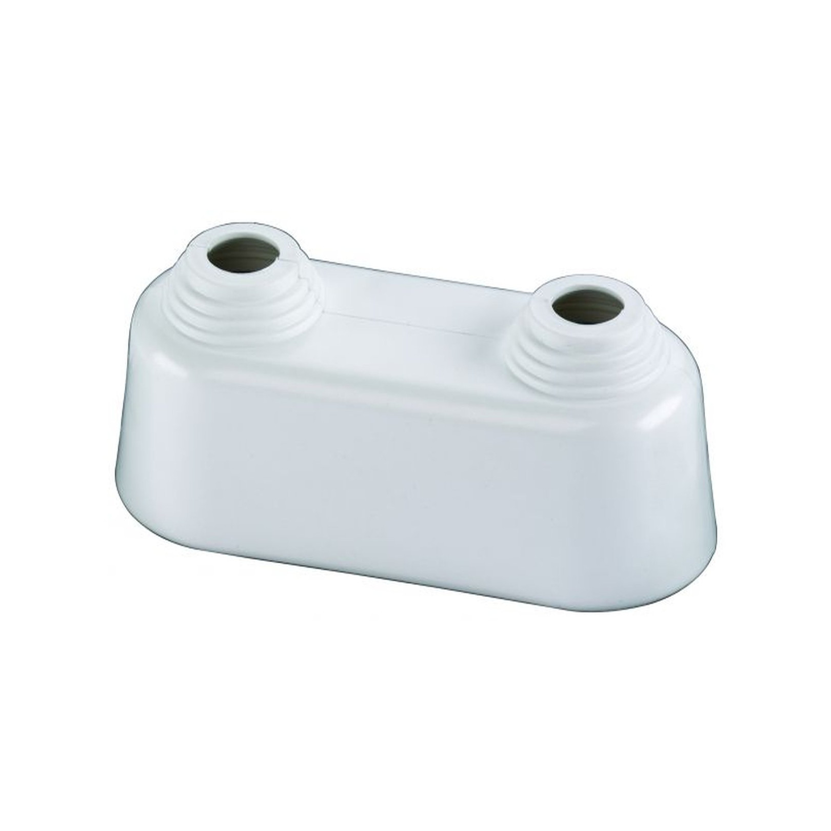 FLAMCO SIMPLEX Doppelrosette hoch 10-22mm Achsabstand 50mm Kunststoff weiß F44204