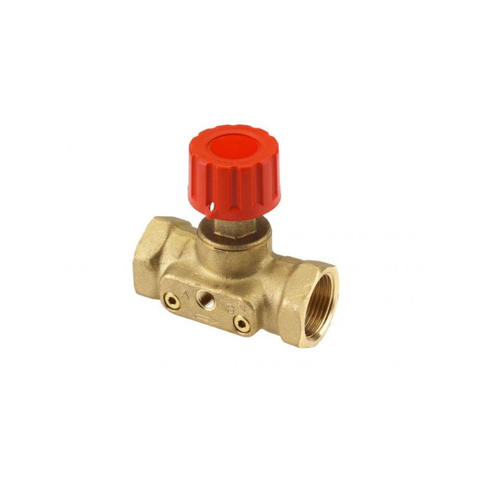 Buderus Absperr- und Messventil ASV-M DN 20 KVS 2.5 PN 16 Rp 3/4 Messing Handrad 003L7692