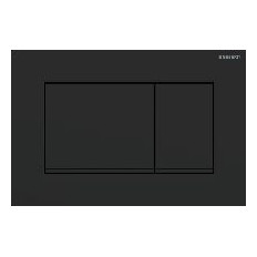Geberit Betatigungsplatte Sigma20 Square 2-Mengen-Spulung schwarz matt Kunststoff 115883161